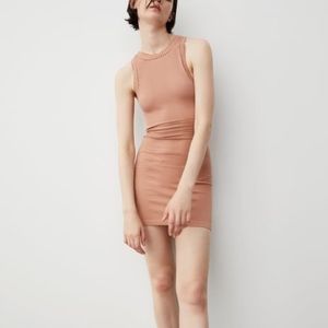 Zara Seamless Openwork Bodycon Mini Dress NWT